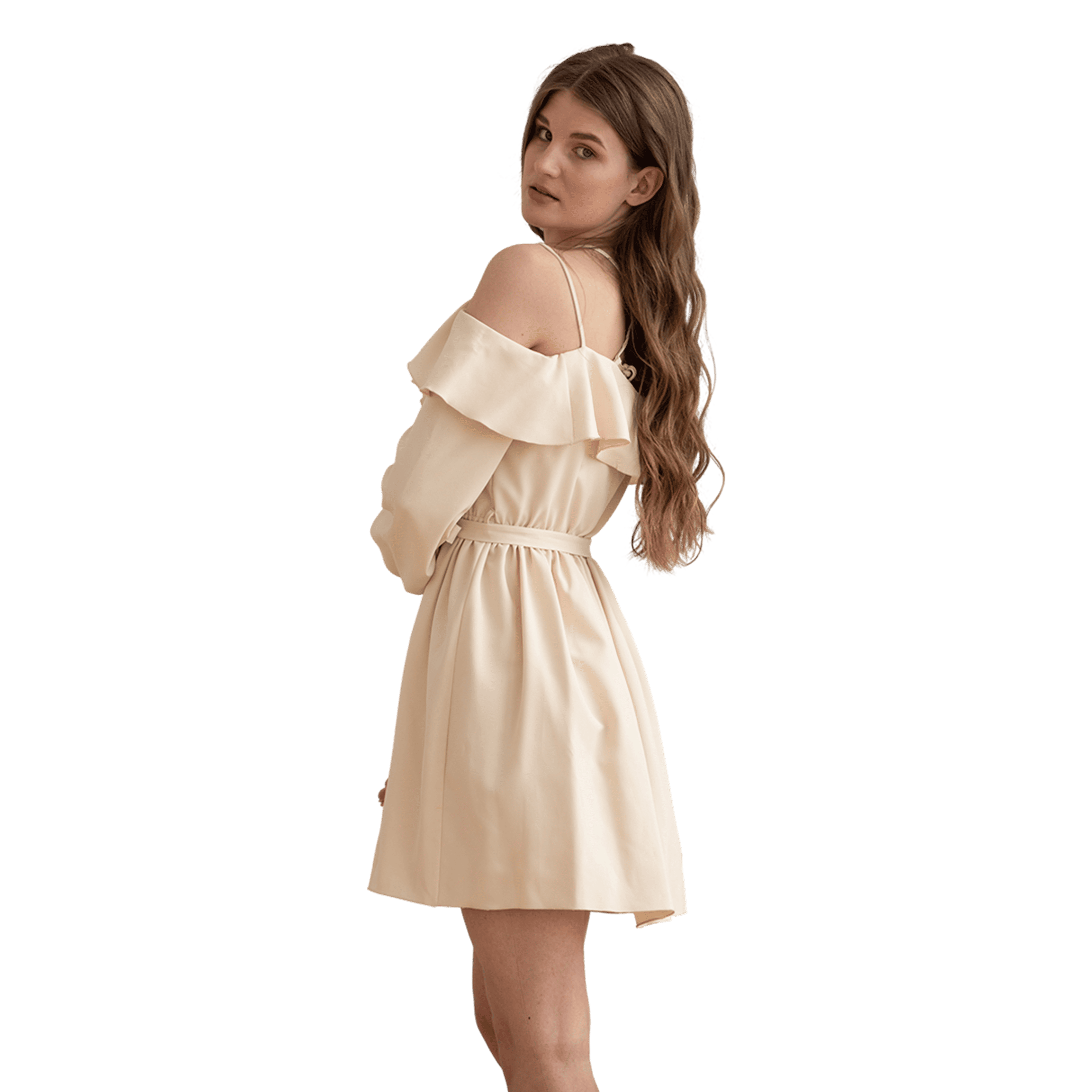 Champagne Ruffle Charm