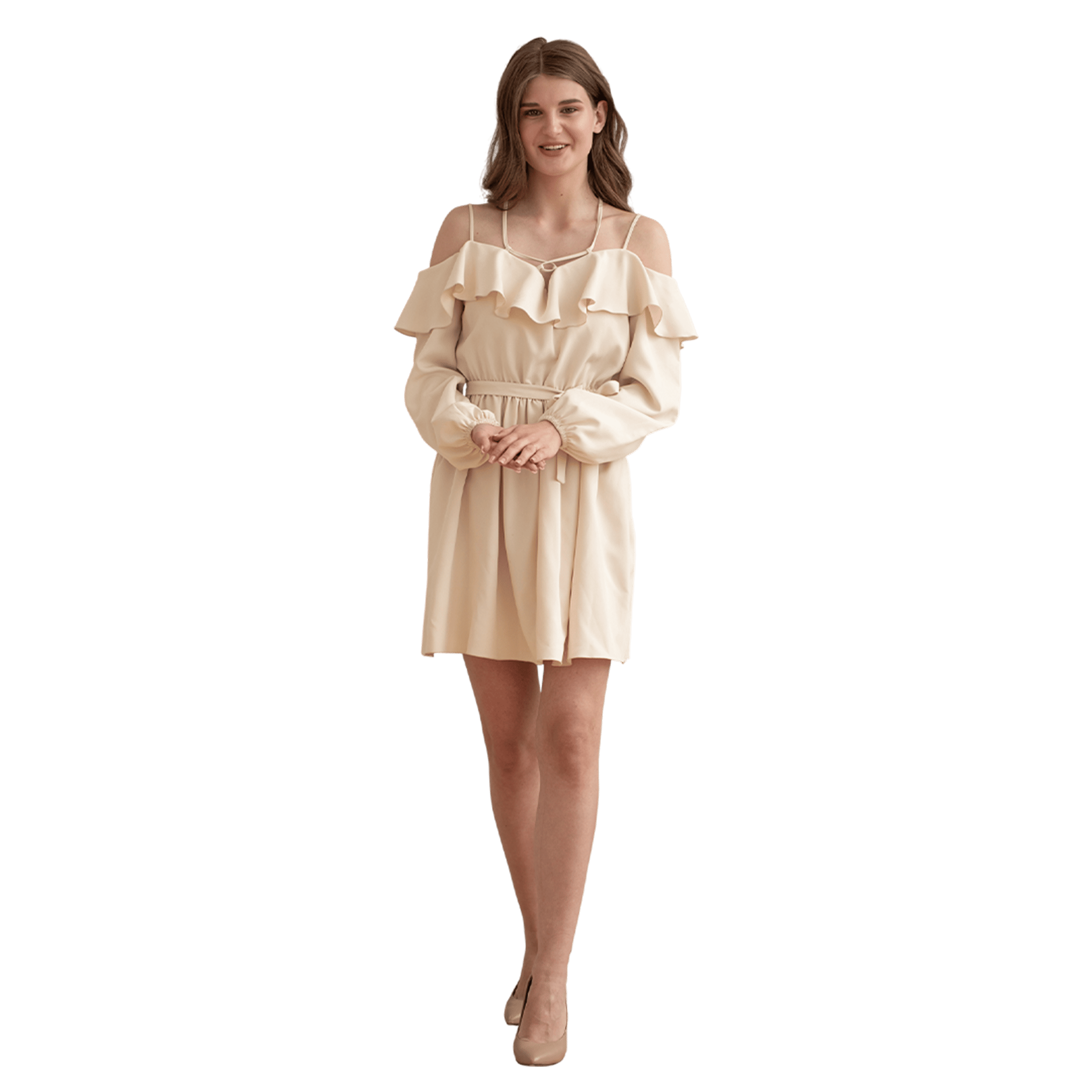 Champagne Ruffle Charm