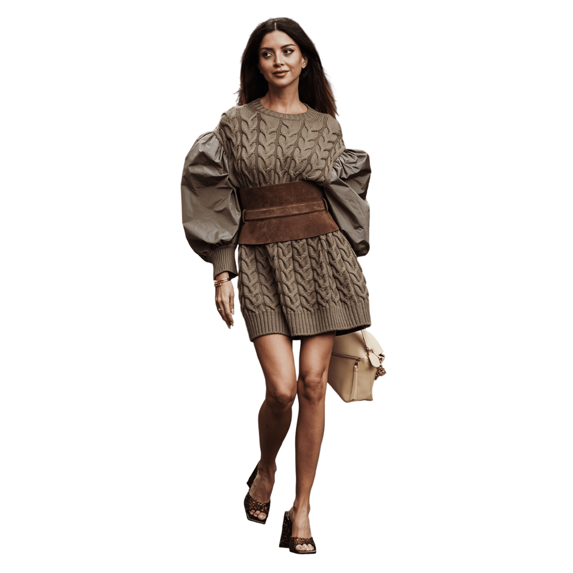 Mocha Knit Statement